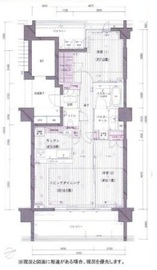 サンフル芝浦キャナルオーパス 4階 間取り図