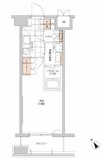 ヒューリック目白 705 間取り図