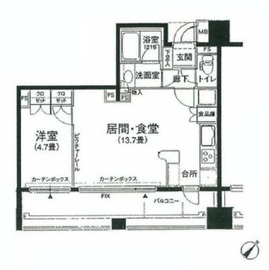 アルス恵比寿メイクス 2階 間取り図