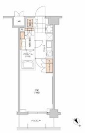 ヒューリック目白 614 間取り図