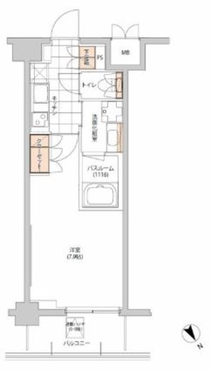 ヒューリック目白 615 間取り図