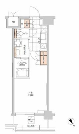 ヒューリック目白 716 間取り図
