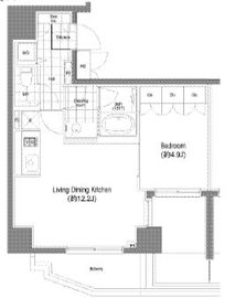 BPRレジデンス恵比寿 801 間取り図