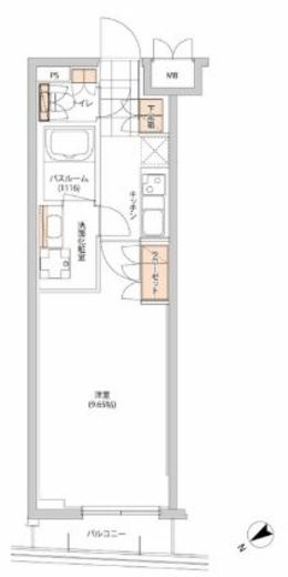 ヒューリック目白 811 間取り図
