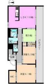 ラ・トゥール神楽坂 1108 間取り図