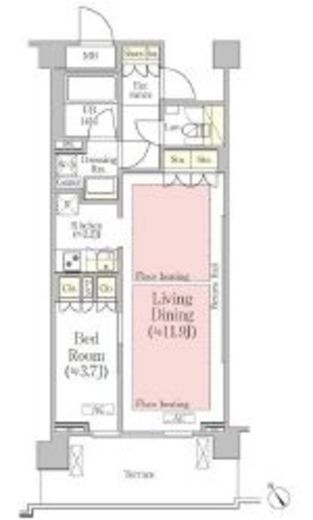バウスステージ南青山 103 間取り図