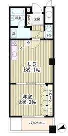 ニチレイ明石町レジデンス 1611 間取り図