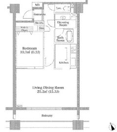 麻布市兵衛町ホームズ 4階 間取り図