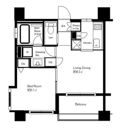 プレミアステージ麻布十番 301 間取り図