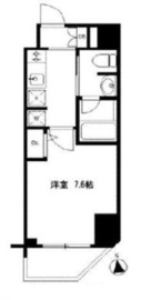 プレール・ドゥーク浜松町 8階 間取り図