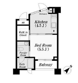 KDXレジデンス麻布仙台坂 202 間取り図