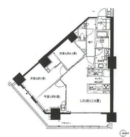 ザ・パークハウス東日本橋 10階 間取り図