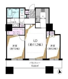 東京ツインパークス レフトウィング 12階 間取り図