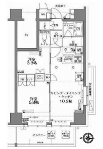 MFPRコート木場公園 301 間取り図