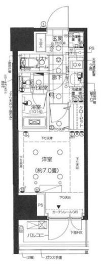 ピアース南麻布 6階 間取り図