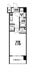 ブリリアント三田慶大前 2階 間取り図