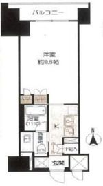 コンパートメント東京中央 6階 間取り図