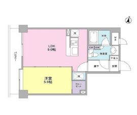 ボヌール都立大学壱番館 303 間取り図