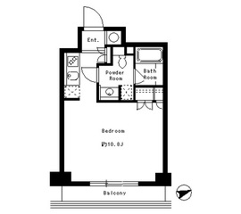 フレンシア麻布十番ノース 402 間取り図