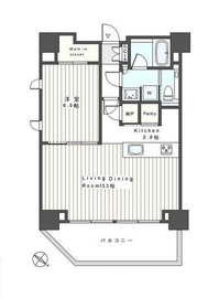 パークリュクス東麻布mono 12階 間取り図