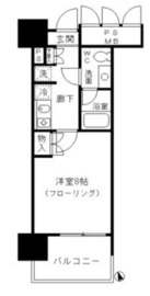 フォンテーヌ芝浦 508 間取り図