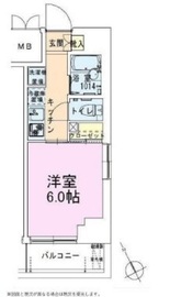 茅場町レジデンス壱番館 201 間取り図