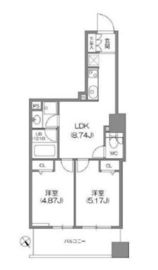 ルクレ新川レジデンス 704 間取り図