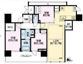 ワールドシティタワーズ アクアタワー 15階 間取り図