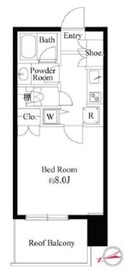 ボヌール麻布十番 702 間取り図