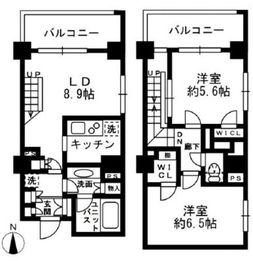 レジディア中落合 C503 間取り図