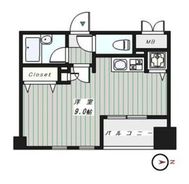 サンパティーク広尾 3階 間取り図