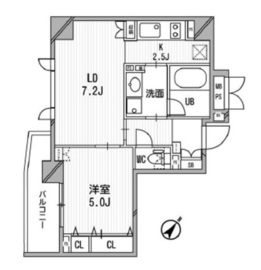 クリオ渋谷ラ・モード 402 間取り図