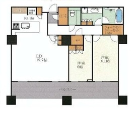 パークコート麻布十番ザタワー 34階 間取り図