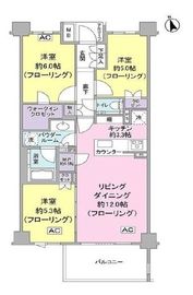 ヴィークコート三軒茶屋ザ・グランツ 4階 間取り図