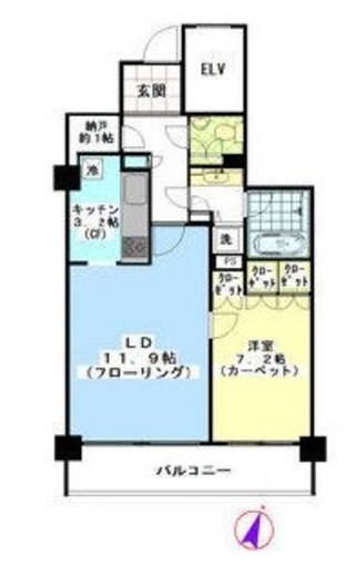 パルシオ五番町 10階 間取り図