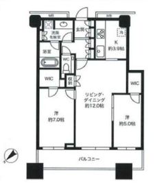 アトラスタワー西新宿 5階 間取り図