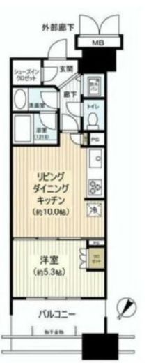 晴海テラス 6階 間取り図