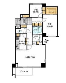 グランドヒルズ一番町 7階 間取り図