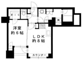 グランドパーク恵比寿センシュアス 2階 間取り図