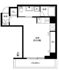 広尾ウエスト 7C 間取り図