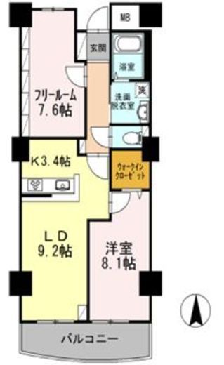 品川シーサイドビュータワー2 203 間取り図