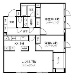 ペアシティ表参道 3階 間取り図