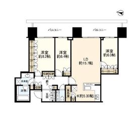 二子玉川ライズタワー 38階 間取り図