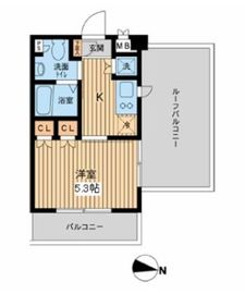 エスティメゾン武蔵小山 404 間取り図