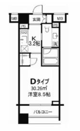 TLRレジデンス両国 1304 間取り図