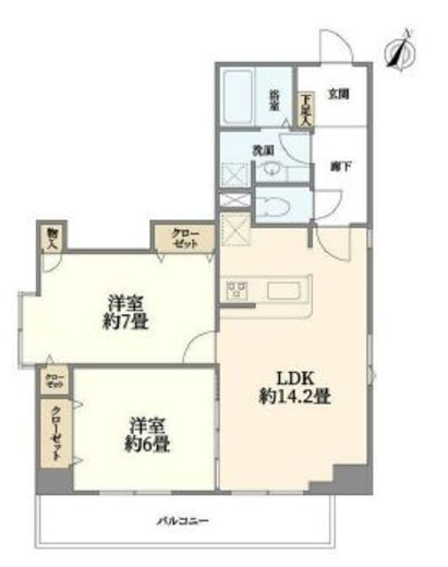 ベルパエーゼ小石川 4階 間取り図