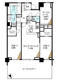 ガーデンヒルズ四ツ谷迎賓の森 6階 間取り図