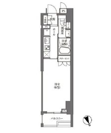 浜町アパートメンツ 603 間取り図