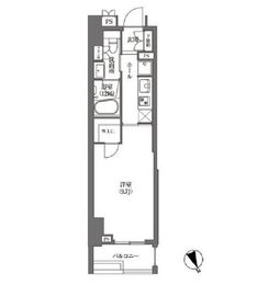 浜町アパートメンツ 204 間取り図