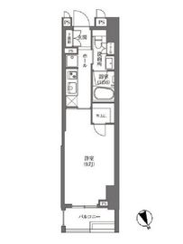 浜町アパートメンツ 605 間取り図